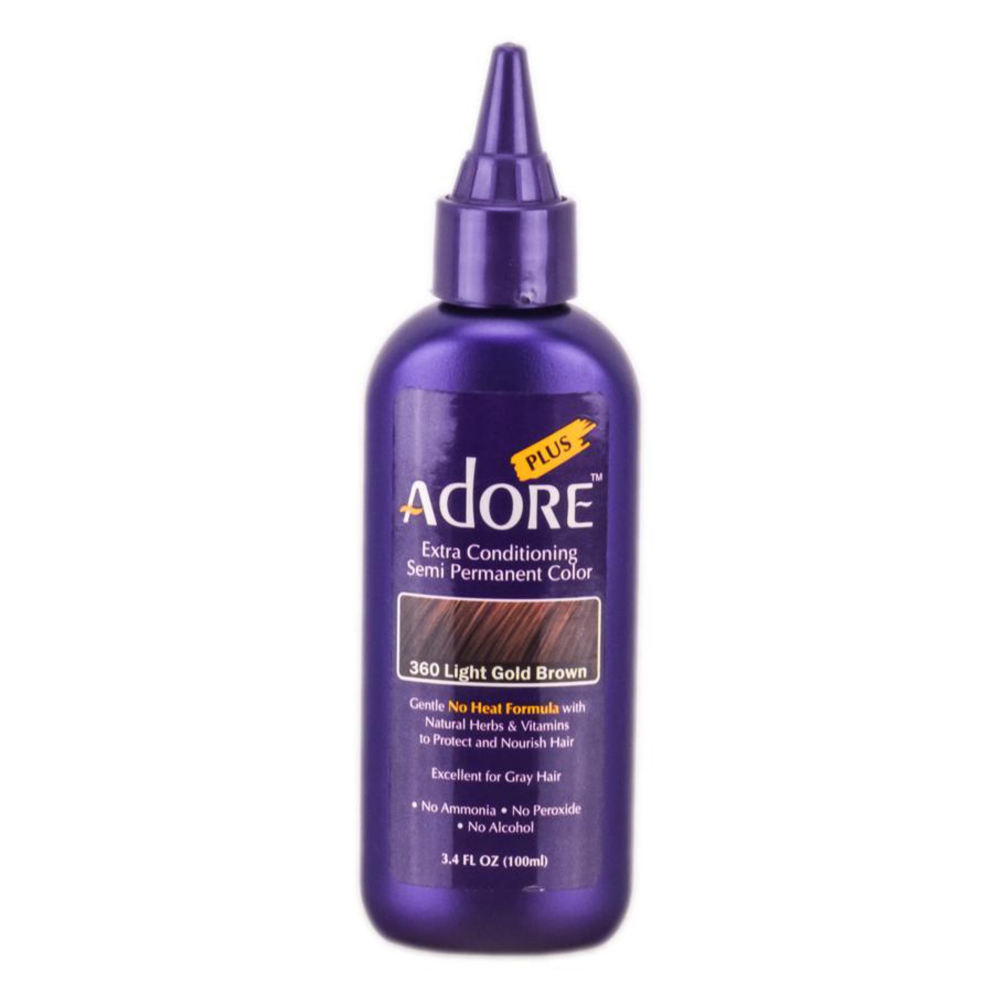 360 Light Gold Brown - 3.4 fl oz Adore Plus Semi Permanent Color image 0