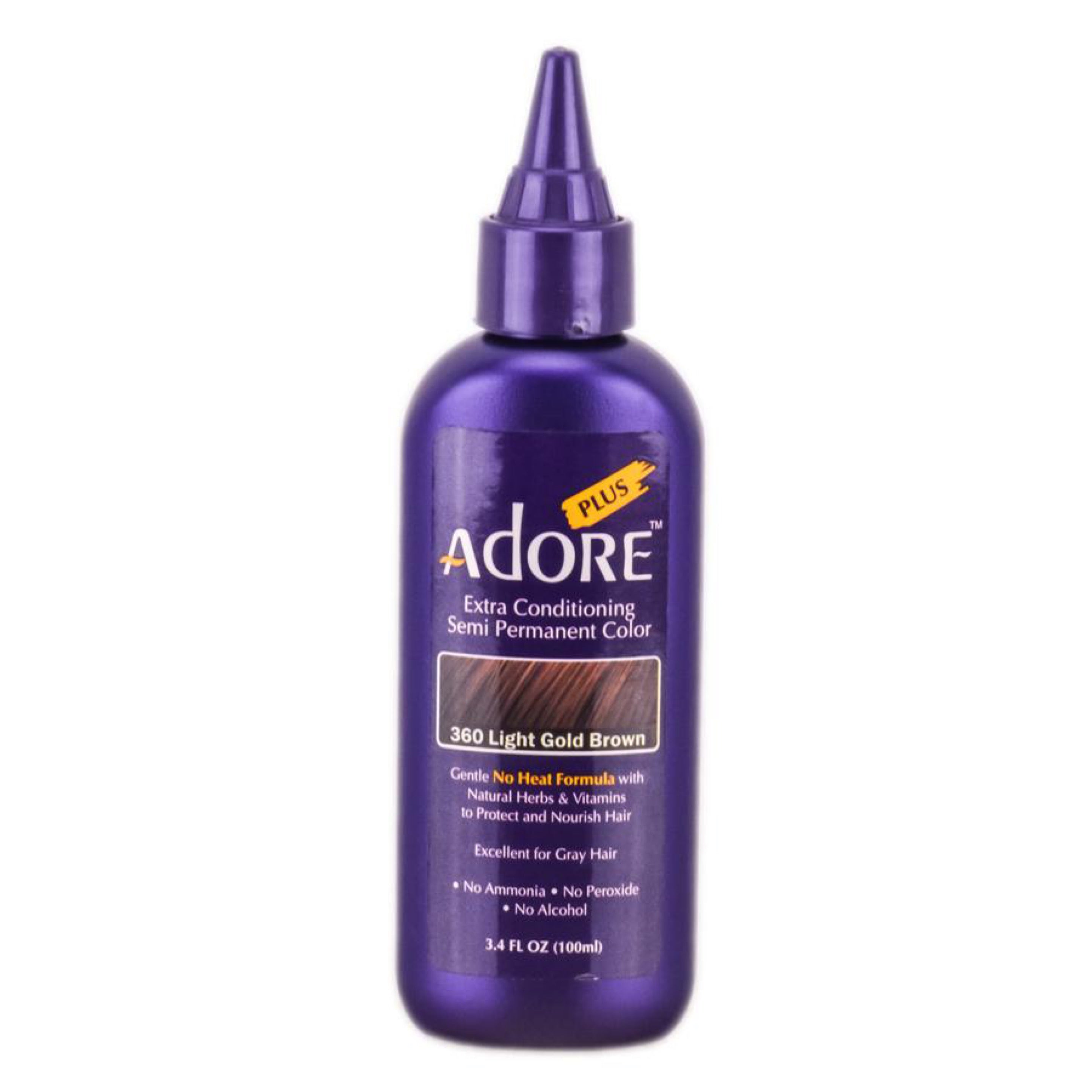 360 Light Gold Brown - 3.4 fl oz Adore Plus Semi Permanent Color image 0