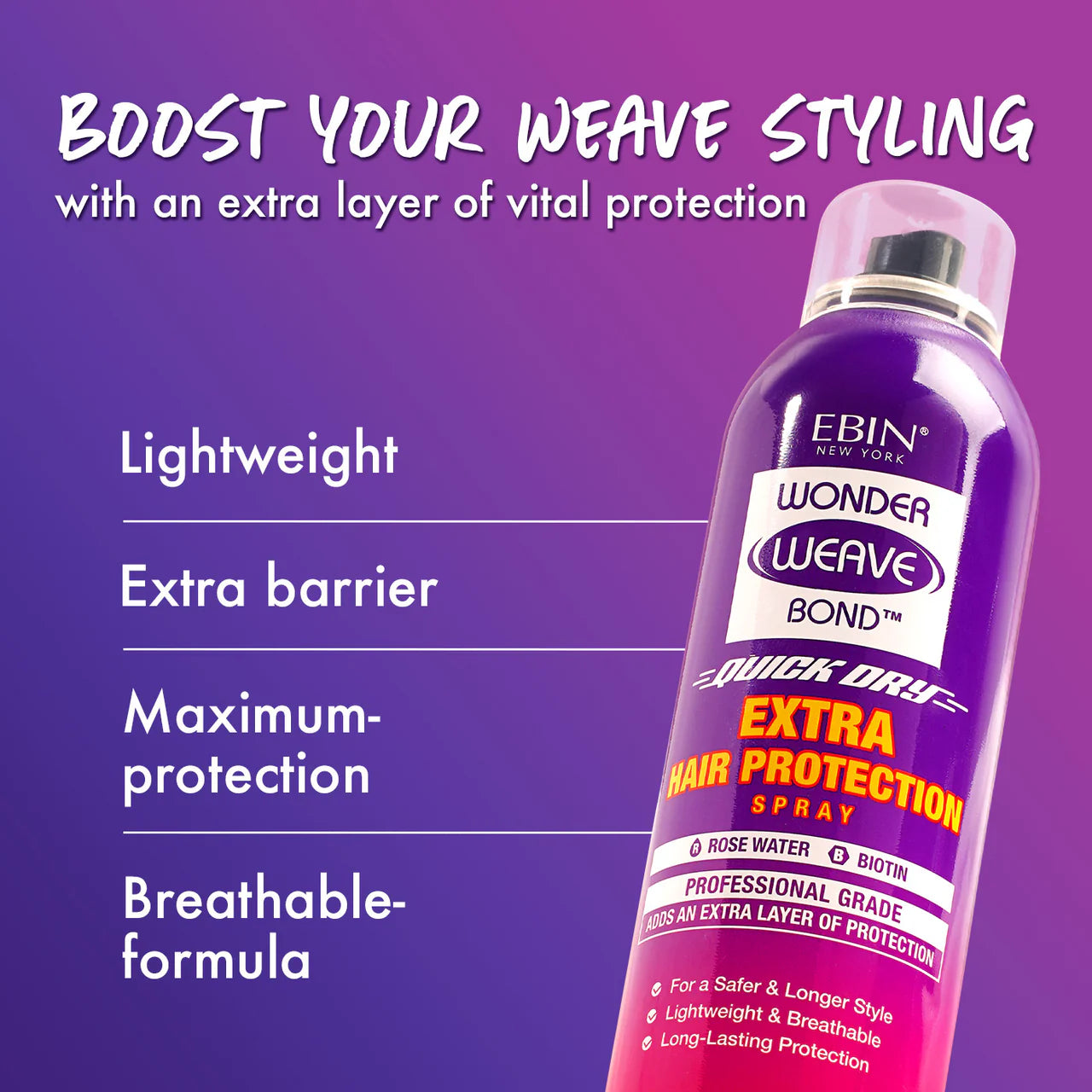 EBIN® NY Wonder Weave Bond Extra Hair Protection Spray image 2