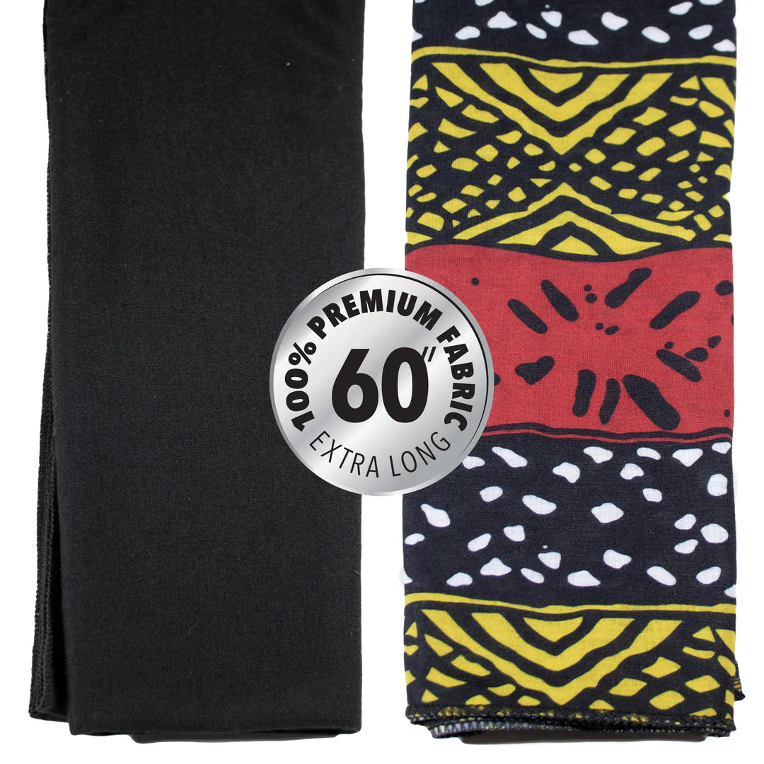 EVOLVE® Wrap Scarf 2-Pack Tribal, Black #5992 image 1