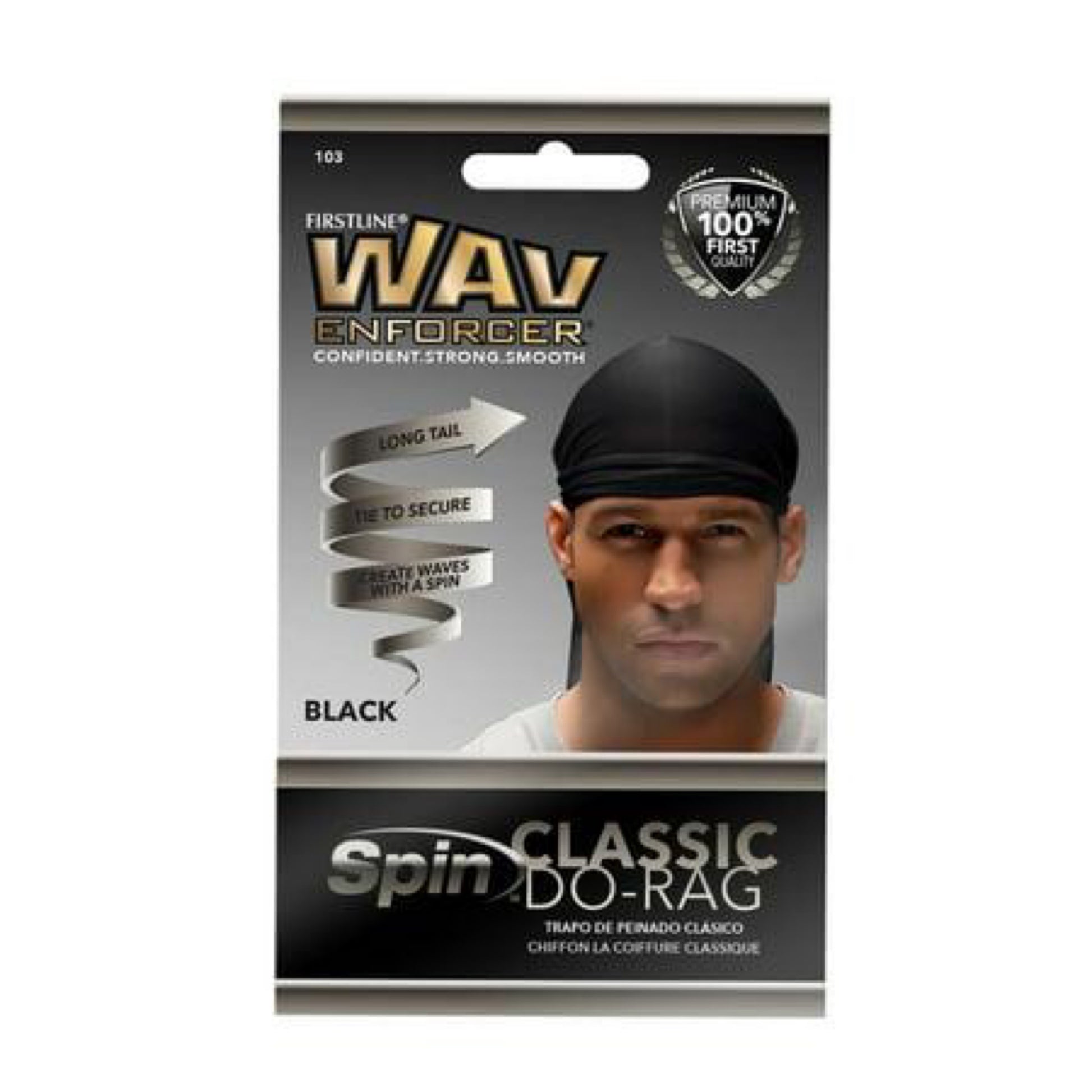 Wavenforcer Classic Do-Rag Black | 103 image 0