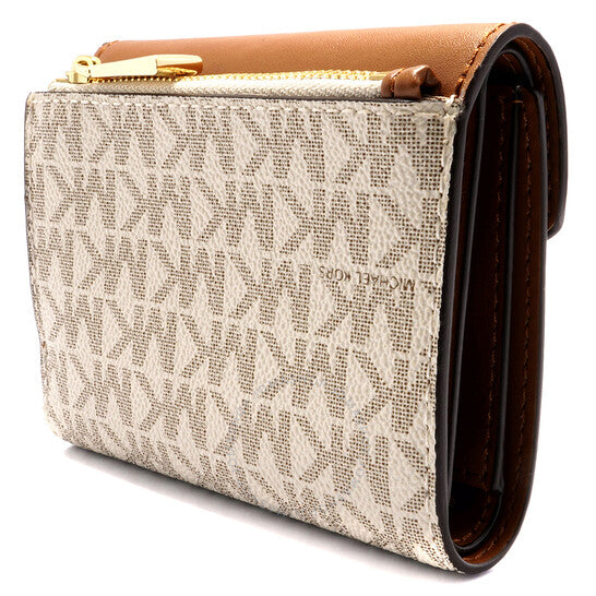 Michael Kors Greenwich Trifold Wallet Vanilla/Acrn image 3