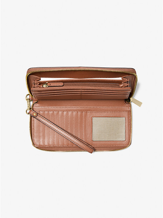 Michael Kors Jet Set Travel Large Leather Continental Wallet image 1