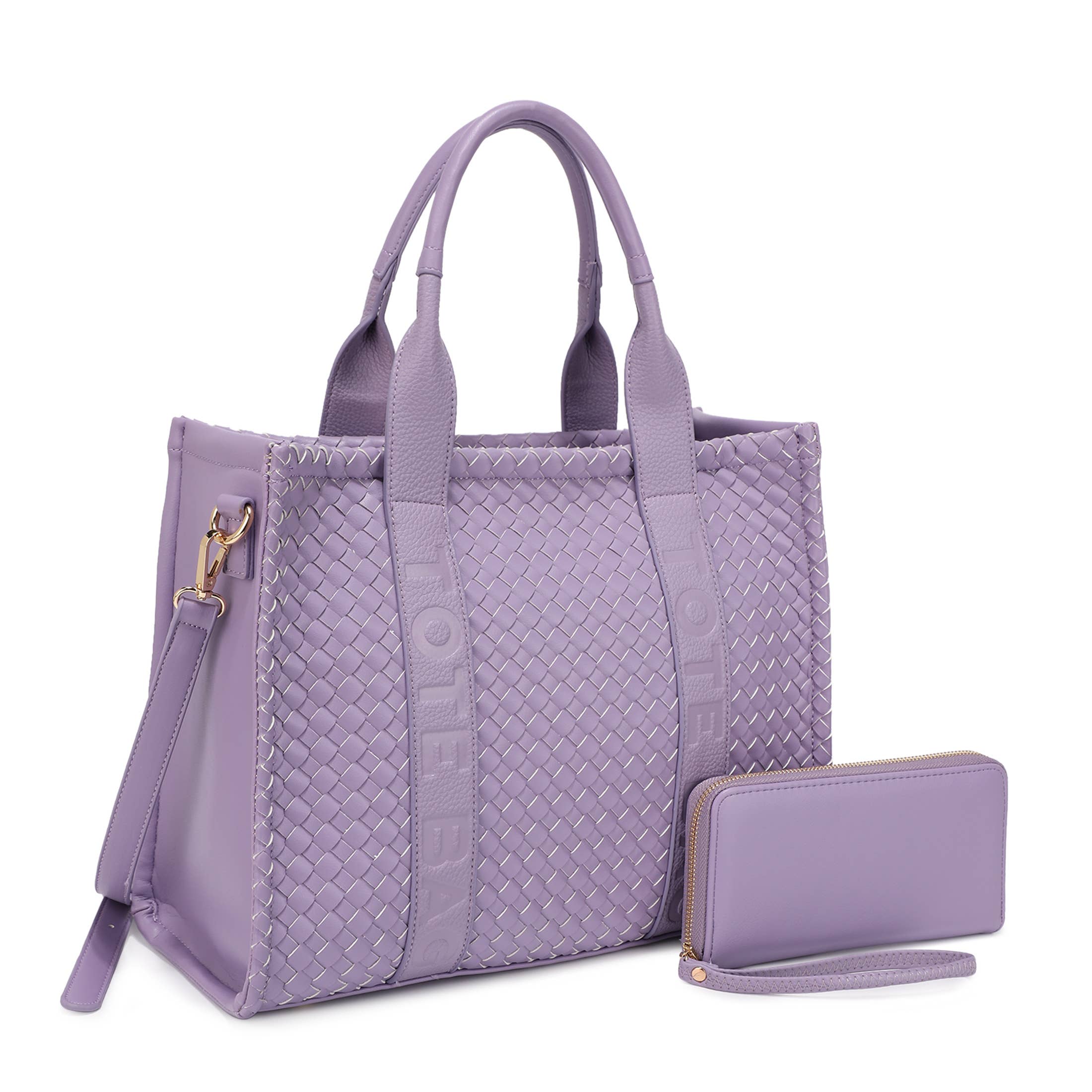 FLAMENCO WOVEN TOTE BAG WITH WALLET