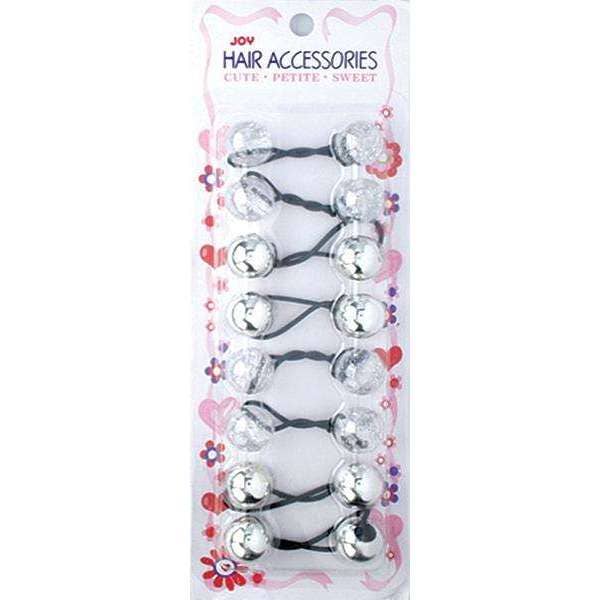 Joy Twin beads Ponytailer 8ct Asst Silver